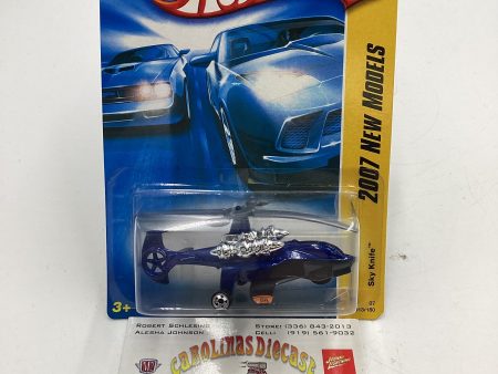 2007 Hot Wheels New Models #13 Sky Knife Blue Supply