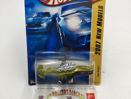 2007 Hot Wheels New Models #13 Sky Knife Green For Discount