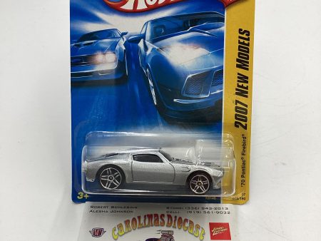 2007 Hot Wheels New Models #16 70 Pontiac Firebird Silver Kmart Exclusive Supply