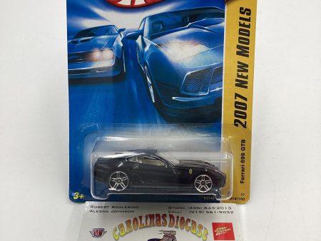 2007 Hot Wheels New Models #14 Ferrari 599 GTB Black SR For Sale