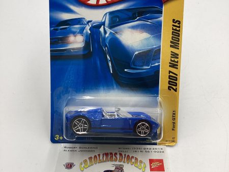 2007 Hot Wheels New Models #17 Ford GTX1 Blue OH5 Wheels 25D Cheap