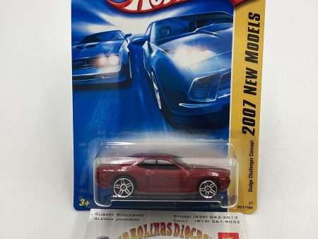 2007 Hot Wheels New Models #1 Dodge Challenger Concept Red 41D Fashion