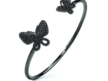 Bracelet Folli Follie Butterflies Sterling silver (Ø 55 mm) Sale