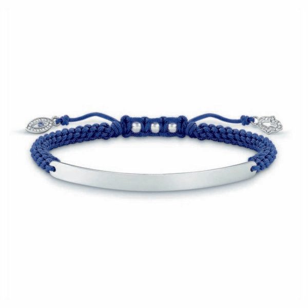 Ladies  Bracelet Thomas Sabo LBA0066-897-1 16 - 19 cm Silver Blue 21 cm Supply