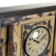 Wall Clock DKD Home Decor London Teak (81 x 15 x 37 cm) Sale