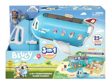 Bluey Series 11 3-In-1 Airplane Playset For Cheap