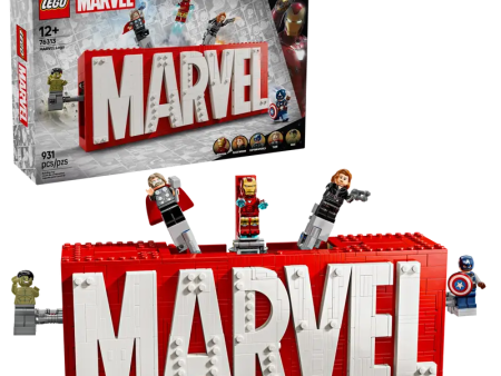 76313 LEGO MARVEL MARVEL Logo & Minifigures Online