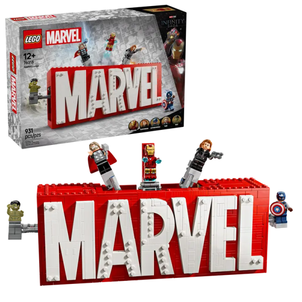 76313 LEGO MARVEL MARVEL Logo & Minifigures Online