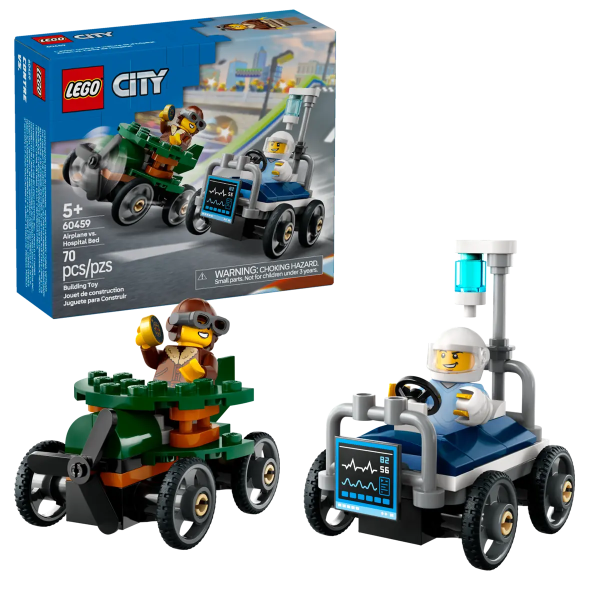 60459 LEGO CITY Airplane vs. Hospital Bed Race Car Pack on Sale