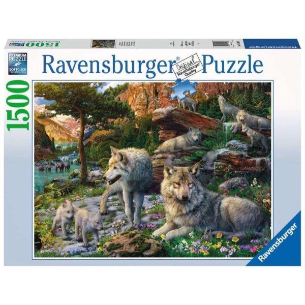 RAVENSBURGER WOLVES IN SPRING 1500PC Online Sale