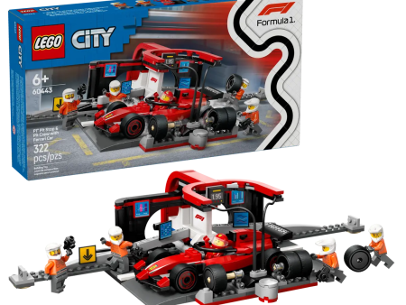 60443 LEGO CITY F1® Pit Stop & Pit Crew with Ferrari Car Cheap