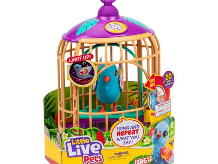 LITTLE LIVE PETS LIL  BIRD S15 BIRD & CAGE - JUNGLE SERIES PANGO Online