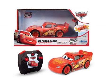 Disney Pixar Cars Jada 1:24 RC Turbo Racer Lightning Mcqueen Fashion